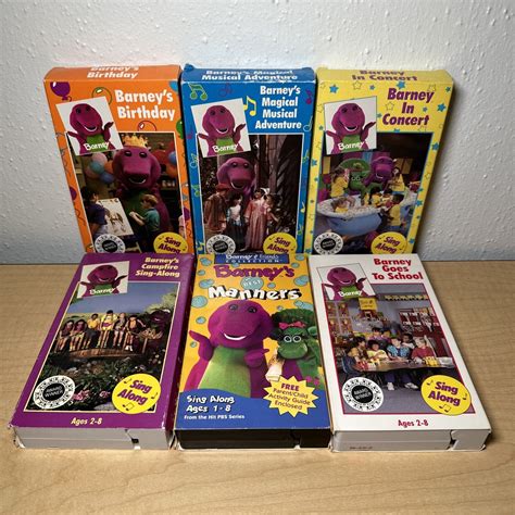 Vintage Barney The Purple Dinosaur Vhs Tapes Grelly Usa