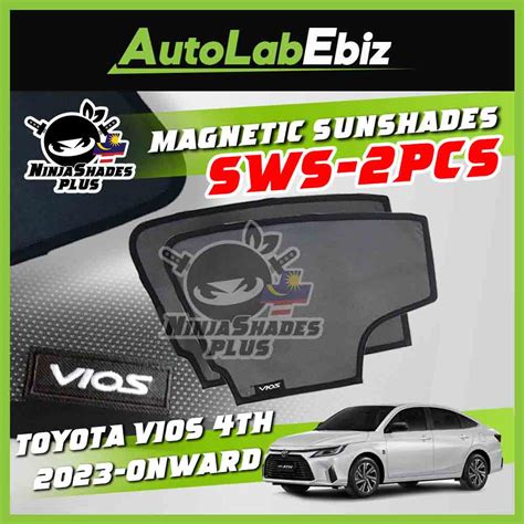 NEW Toyota Vios 4th 23 24 NinjaShades Plus OEM Magnetic Car Sunshades