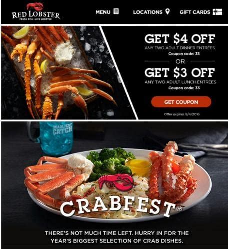 Red Lobster Coupons Free Appetizer With Sign Up Savealotmom