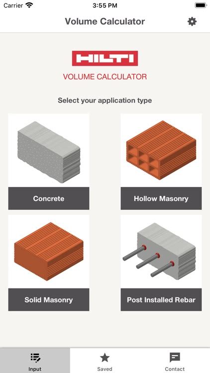 Hilti Volume Calculator By Hilti Ag