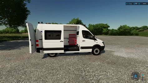 Mb Sprinter Volvo Service V1 0 Fs22 Mod Farming Simulator 22 Mod