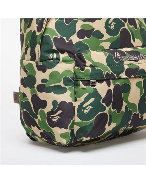 A Bathing Ape Bag Abc Camo Small Shoulder Daypack In Green For Men Lyst