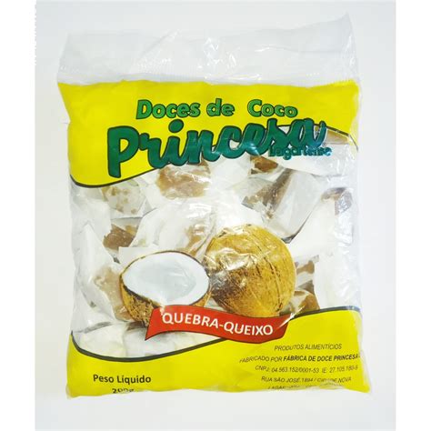 Bala Quebra Queixo Coco Doce 200g Shopee Brasil