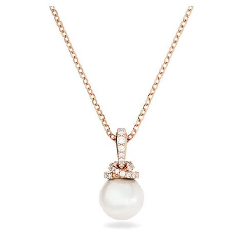 Swarovski Smykke Originally Pendant White Rose Gold Tone Plated