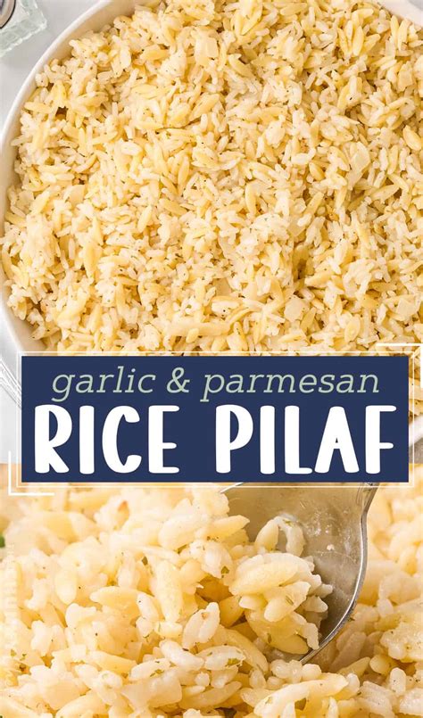 Garlic Parmesan Rice Pilaf The Chunky Chef