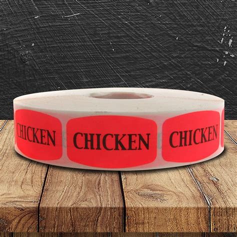 Chicken Labels 1000 Stickers