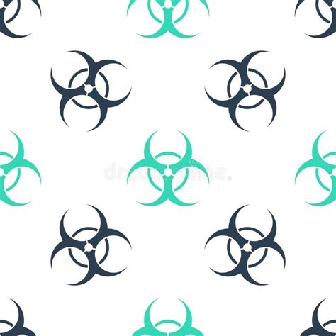 Green Biohazard Symbol On Black Background Sign Of Biological Hazard