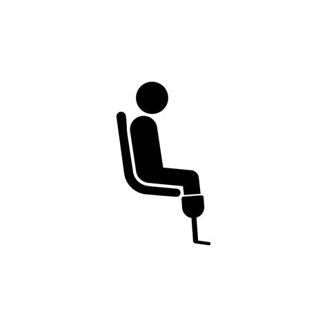 seating place for disabled vector icon 22417222 Vector Art at Vecteezy