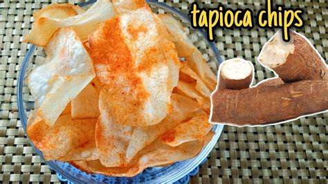 Cassava Chips How To Make Tapioca Chips At Home Youtube