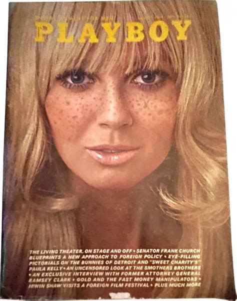 VINTAGE AUGUST 1969 Playboy Magazine Debbie Hooper Centerfold 7 08