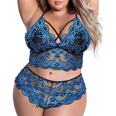 Plus Size Bra Pieces Sets Sexy Lingerie Women Lace Embroidery Bra Brief Sets Underwear