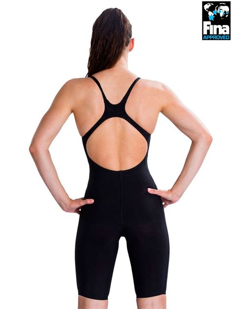 Speedo Fastskin Lzr Element Openback Black Kneelength