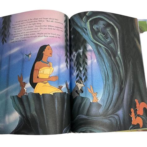 Vintage Disney Mouse Works Pocahontas Hard Cover Storybook Etsy