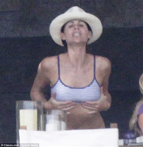 Minnie Driver Puts On Quite A Show For Pals As She Dances In Her Bikini