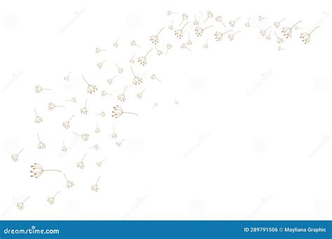 Dandelion Flower Logo Design Simple Vector Minimalist Symbol Template