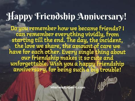 35 Friendship Anniversary Wishes And Messages