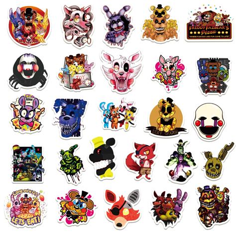 Buy Five Nights At Freddys Stickers 50 Pcs Vinyl Waterproof Stickers For Laptopbumper