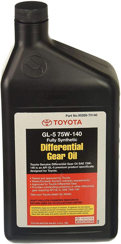 Toyota Gear Oil Super GL 5 75W 90 1Ltr Loyal Parts 42 OFF