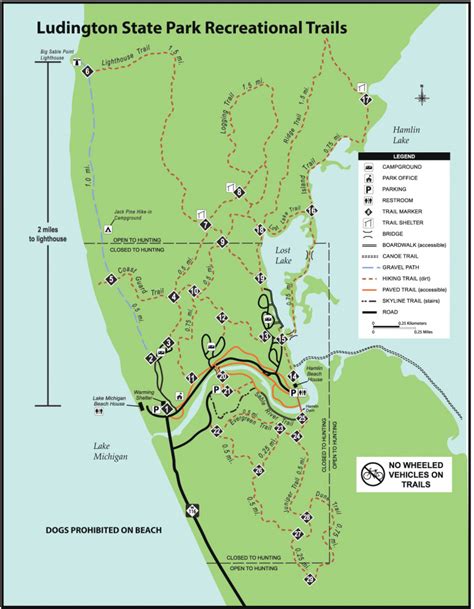 Ludington State Park Map