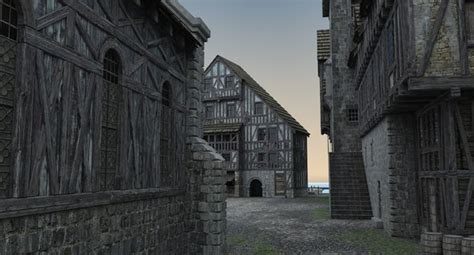 Medieval port 3D | 1144332 | TurboSquid