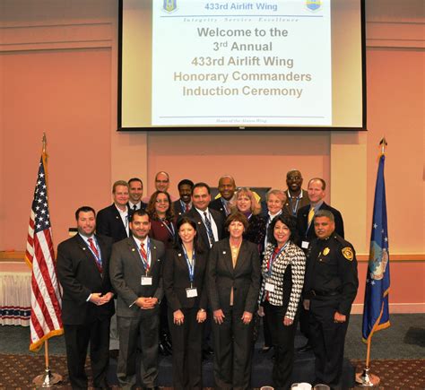 Alamo Wing Honorary Commanders Assume Command At Induction Ceremony