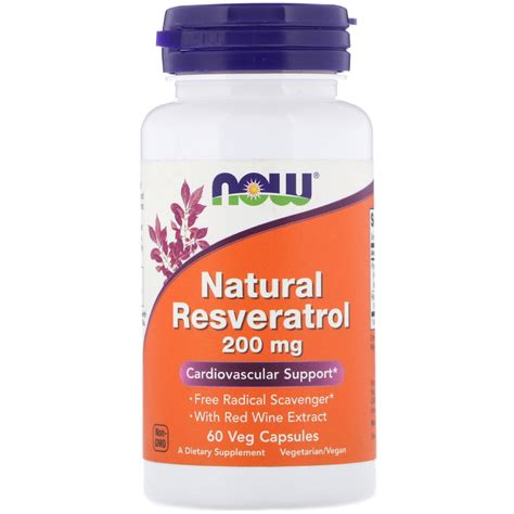 Resveratrol Natural, Ресвератрол Натуральный 200 мг - 120 капсул купить ...