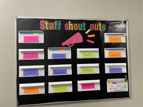 Creative Staff Appreciation Bulletin Board