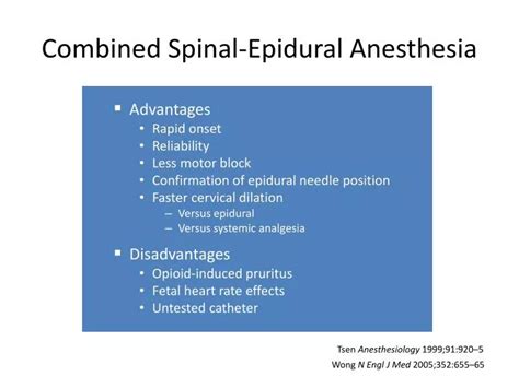 Ppt Combined Spinal Epidural Anesthesia Powerpoint Presentation Free