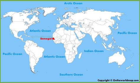 Senegal Location On The World Map