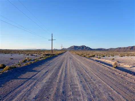 Straight road: Ash Meadows National Wildlife Refuge, Nevada