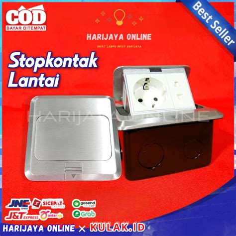 Stop Kontak Lantai Arde Eu Pin Floor Outlet Colokan Tanam Bossecom