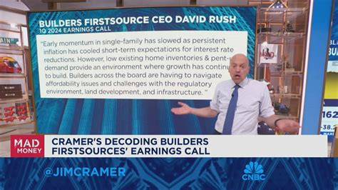 Jim Cramer Discusses How Rate Hikes Impacted Builders Firstsource Q