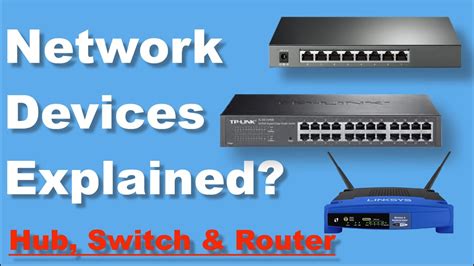 Hub, Switch & Router Explained - What's the difference? Network devices explained - YouTube