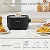 Amazon Audecook Hot Pot Electric 2L Cermic Glaze Non Stick Frying Pan 8 Inch Portable