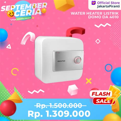 Promo Water Heater Listrik Liter Domo Pemanas Air Da Tambah