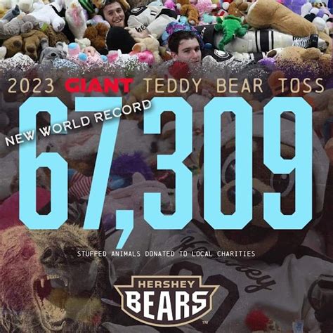 2023 Hershey Bears Teddy Bear Toss Sets New World Record PennWatch