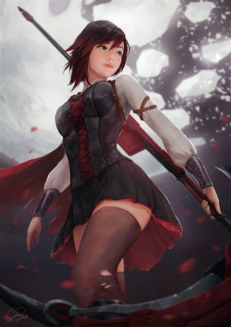 Ruby Rose Rwby Anime Rwby Fanart Rwby