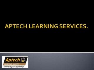 Aptech learning services. | PPT