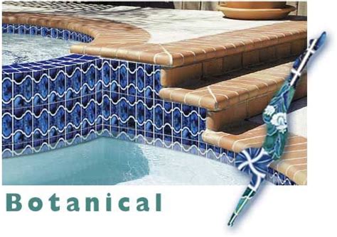 National Pool Tile Botanical Series Pool Tile | Sky Blue | BUE22