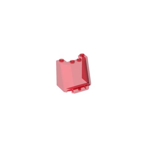 Lego Transparent Red Windscreen X X Brick Owl