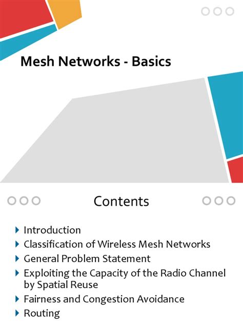 (PDF) Chap4 - Mesh Networks - Basics - DOKUMEN.TIPS