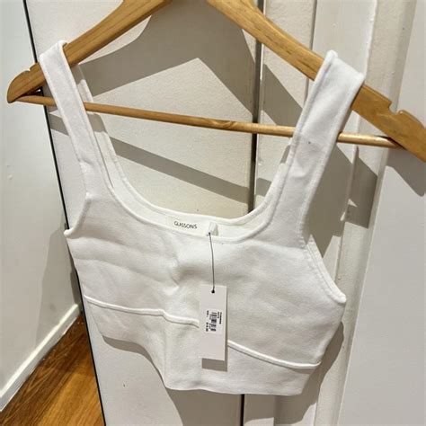 Glassons Rib Crop Size L Never Worn Tags Still On Depop