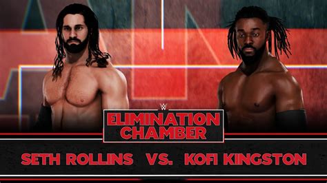 Seth Rollins Vs Kofi Kingston Youtube