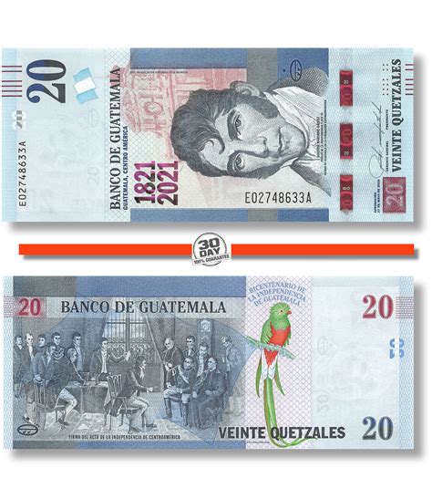 Guatemala 20 Quetzales 2020 Unc