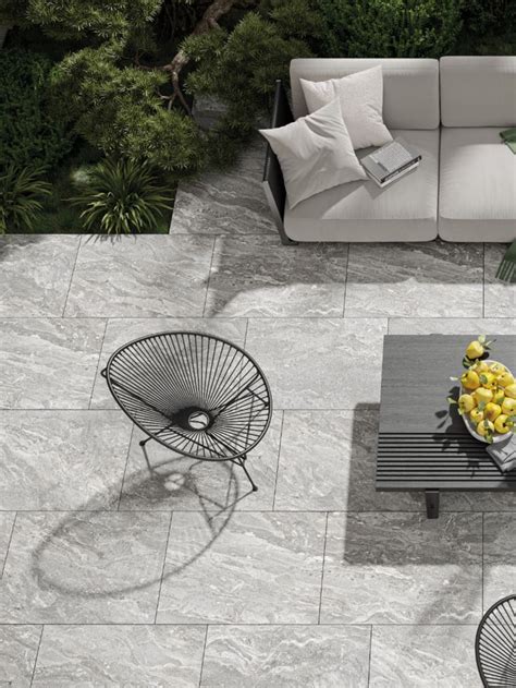 Marble Effect Outdoor Porcelain Paving By Ctd Tiles Modern Garden