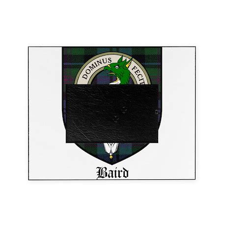 Baird Clan Crest Tartan Picture Frame by coatofarmscrest