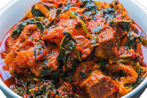 Vegetable Soup With Fufu(Efo-Riro) - Afrishoppi Kitchen