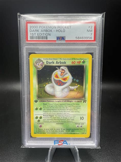 Mavin St Edition Dark Arbok Team Rocket Holo Pokemon Card Psa Nm