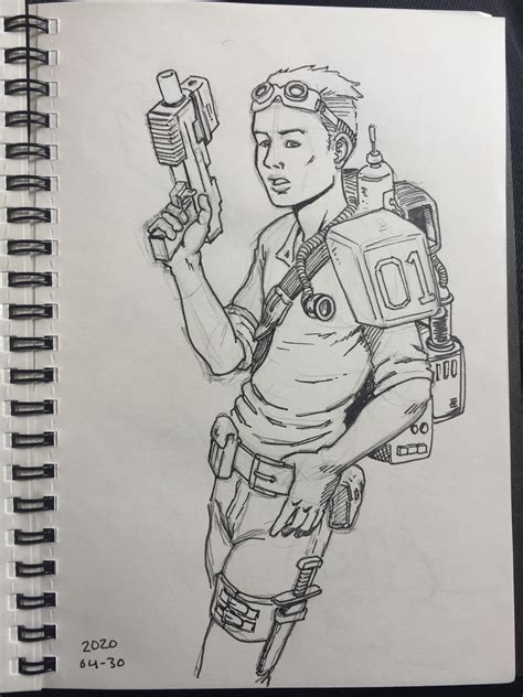 Sci Fi Character Sketch R Drawing