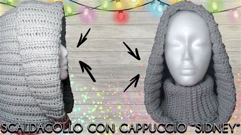 DIY Scaldacollo Con Cappuccio Sidney Facile E Veloce YouTube